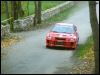 Priit Saluri - Indrek Lepp Mitsubishi Lanceril ralli teisel ringil. (18.10.2003) Erik Berends