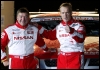 Soome piloot Ari Vatanen (paremal) ja tema kaardilugeja Juha Repo (Nissan) poseerimas. (01.01.2004) AFP Photo / Scanpix