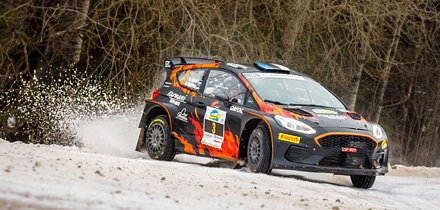 Kaspar Kasari ja Rainis Raidma mullusel Alūksne rallil. Foto: Pille Russi