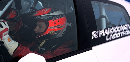 Kimi Räikkönen lõpetas ralli avapäeva 16. kohal. Foto: arcticrally.fi