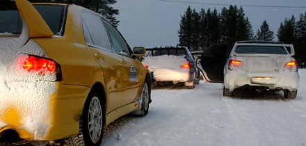 Sõidukoolitusel Soomes, kus instruktoriks oli Margus Murakas. Foto: Erakogu