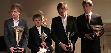 Kevin Korjus, Hannes Soomer, Aigar Leok ja Toomas Triisa. Foto: Martin Mand