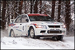 Ralli võitjapaar Saulius Girdauskas - Audrius Šošas Mitsubishil. Foto: Repro