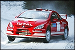 Marcus Grönholm - Timo Rautiainen autol Peugeot 307 WRC. Foto: Peugeot Sport
