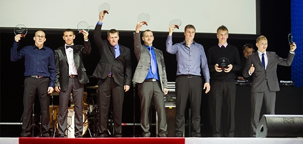 Aasta parimad (vasakult): Georg Gross, Raigo Mõlder, Vahur Lillmann, Veljo Einberg, Taavi Toomara, Janno Ligur, Martin Rump. Foto: Jaanus Ree