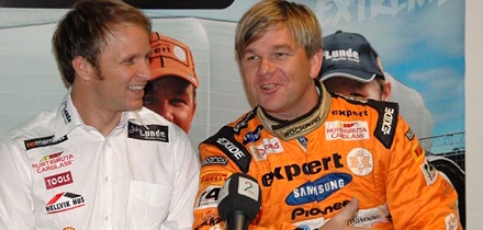 Petter Solberg ja Henning Solberg. Foto: Repro
