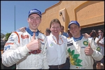Markko Märtin, Malcolm Wilson, Francois Duval. Foto: Ford