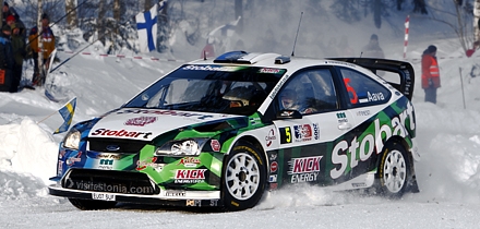 Urmo Aava ja Kuldar Sikk kiiruskatsel. Foto: Stobart Motorsport
