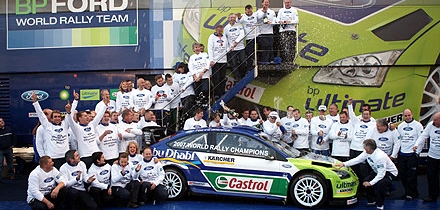 BP - Ford World Rally Team tähistab teist järjestikust meeskondlikku võitu. Foto: Ford